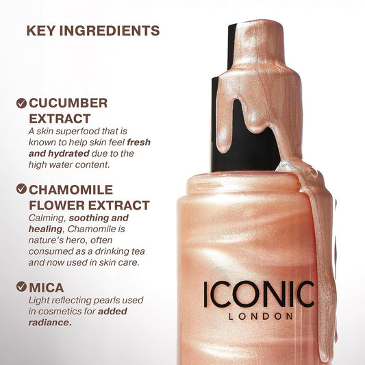 ICONIC LONDON Prep-Set-Glow | Hydrating + Setting + Glowing Spray, 3-in-1 Formula for a Dewy, Radiant Finish | Original, 120ml