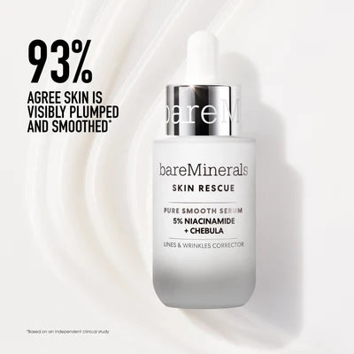 Bare Minerals Skin Rescue Pure Smooth Serum With 5% Niacinamide And Chebula