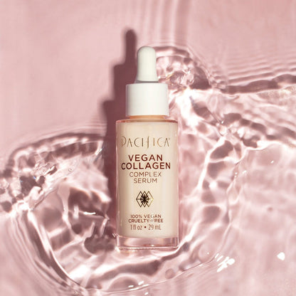 Pacifica Beauty Vegan Collagen Complex Serum, Hydrating Face Serum with Vegan Collagen & Botanical Extracts, 1 fl oz (29 ml)