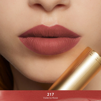 Gucci Rouge à Lèvres Mat Lipstick 217 Valeria Rose, Limited Edition, 0.12 oz (3.5 g)