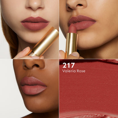 Gucci Rouge à Lèvres Mat Lipstick 217 Valeria Rose, Limited Edition, 0.12 oz (3.5 g)
