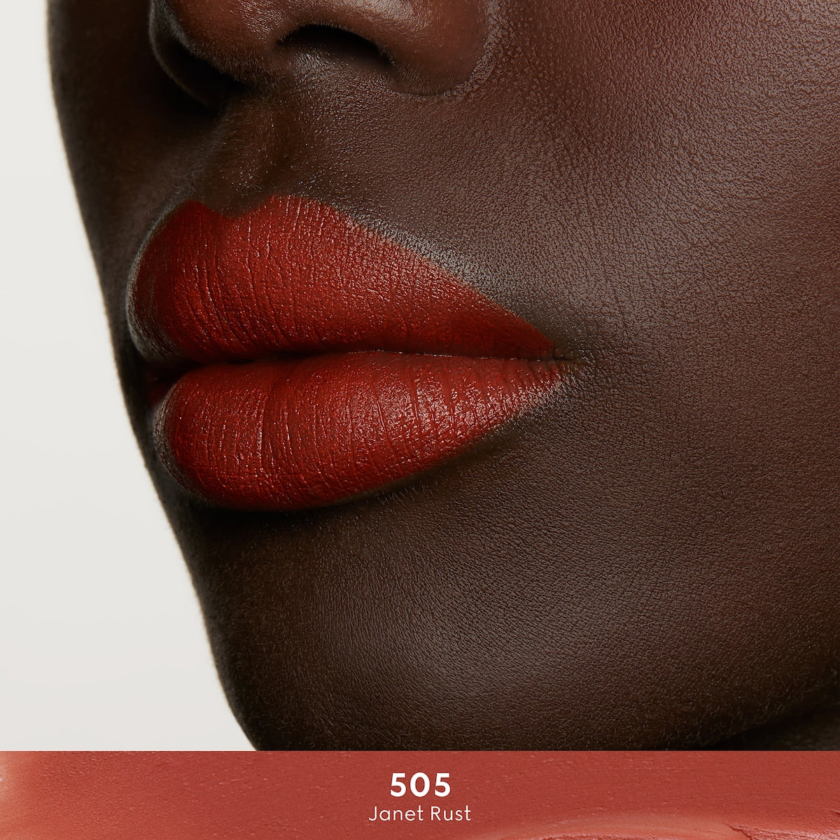 Gucci Rouge à Lèvres Mat Lipstick 505 Janet Rust, Rusty Red, 0.12 oz (3.5 g)