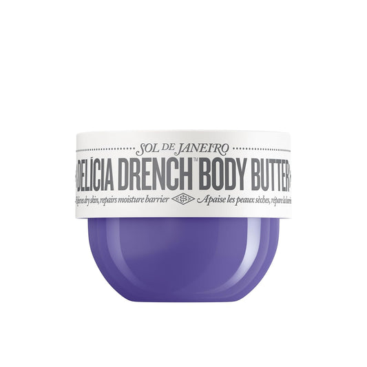 Sol de Janeiro Delicia Drench Body Butter | Deeply Nourishing Moisturizer for 48-Hour Hydration & Skin Barrier Support, 75ml