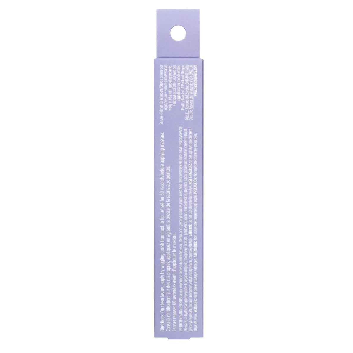 Pacifica Vegan Collagen Lash Serum & Clear Mascara Primer, Conditioning Formula with Vitamin B5 & E, 0.24 fl oz (7 ml)