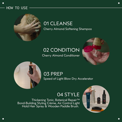Aveda Cherry Almond Softening Shampoo, Daily Shampoo for Normal to Dry Hair, Adds Softness & Shine, 8.5 fl oz (250 ml)