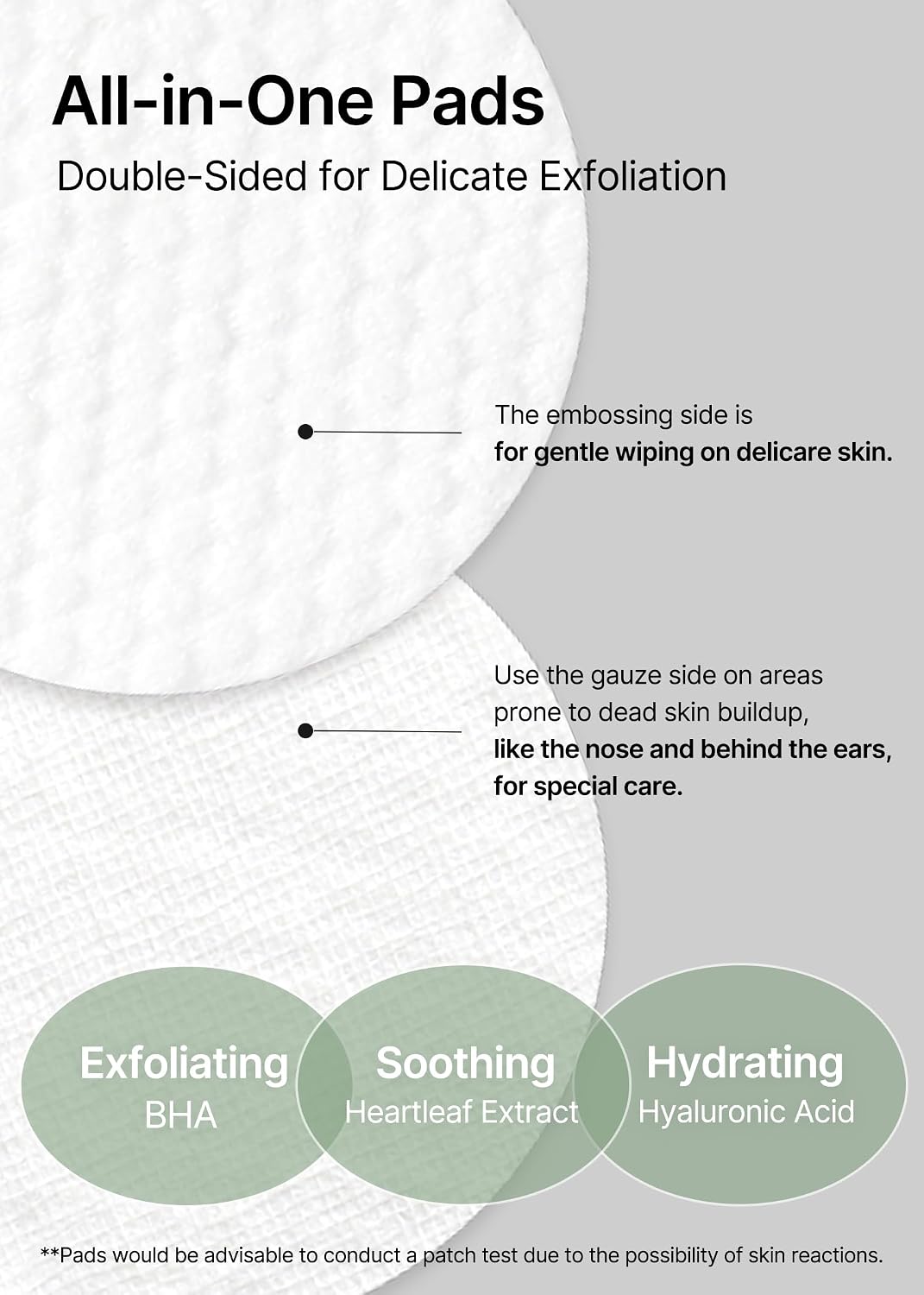 CELIMAX Ji.Woo.Gae Heartleaf BHA Peeling Pads, Double-Sided Exfoliating Toner Pads for Pore Care & Hydration, 60 Pads (125 ml)
