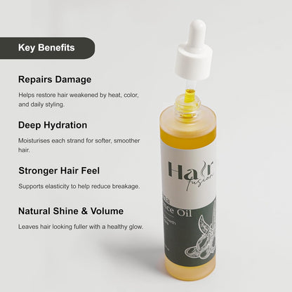 Hair Fusion 3-Pack Hair Oil Set, Batana Essence Oil, Grapefruit Hair Nourisher & Rosemary Growth Elixir, 120 ml Each (Total 360 ml)