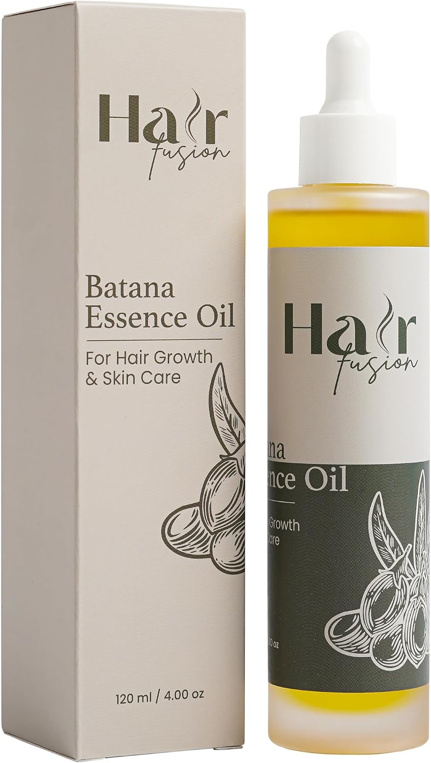 Hair Fusion 3-Pack Hair Oil Set, Batana Essence Oil, Grapefruit Hair Nourisher & Rosemary Growth Elixir, 120 ml Each (Total 360 ml)