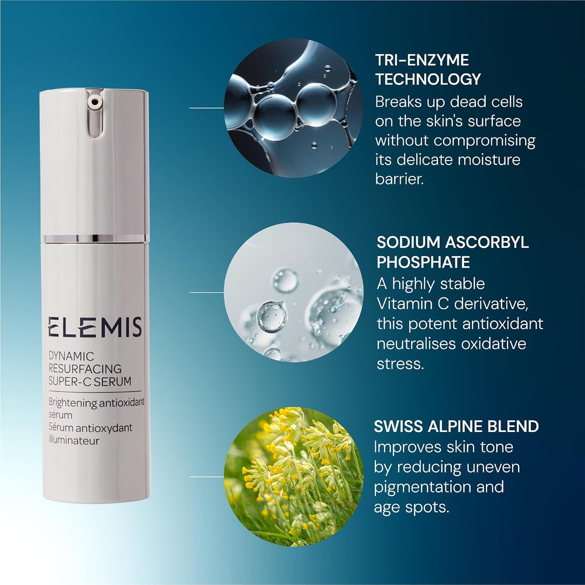 ELEMIS Dynamic Resurfacing Gel Mask 50ml | Tri-Enzyme Skin Smoothing Treatment with Acerola Cherry for Brighter, Radiant-Looking Skin