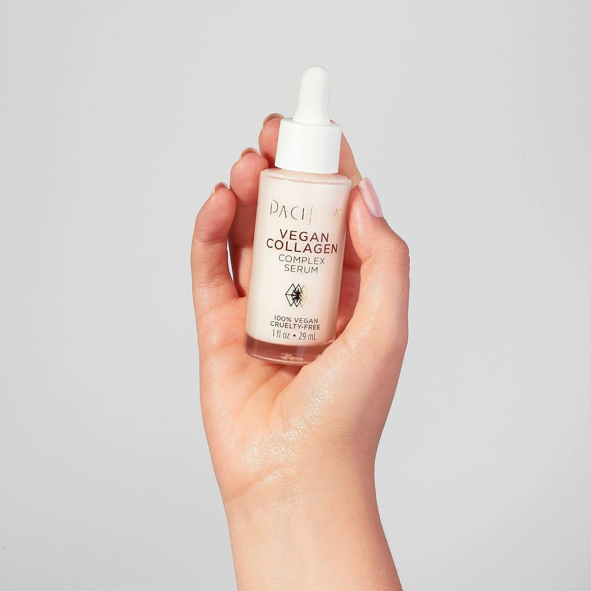 Pacifica Beauty Vegan Collagen Complex Serum, Hydrating Face Serum with Vegan Collagen & Botanical Extracts, 1 fl oz (29 ml)
