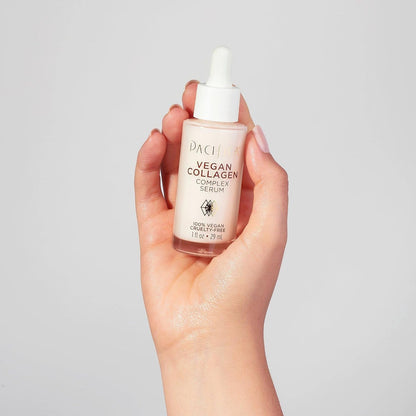 Pacifica Beauty Vegan Collagen Complex Serum, Hydrating Face Serum with Vegan Collagen & Botanical Extracts, 1 fl oz (29 ml)