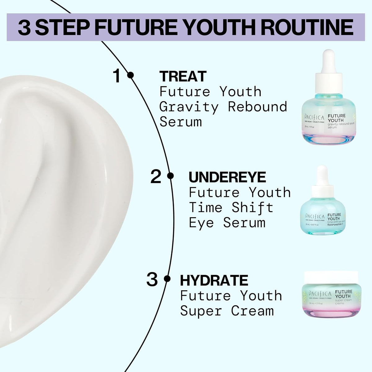 Pacifica Future Youth Super Cream Anti-Aging Face Moisturizer with Peptides & Antioxidants, 1.7 fl oz (50 ml)