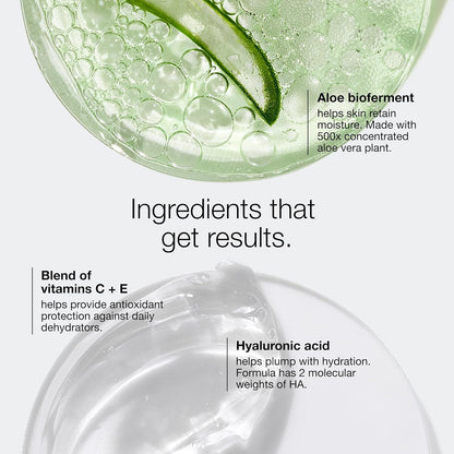 Clinique Moisture Surge 100H Auto-Replenishing Hydrator Oil-Free Face Moisturizer with Hyaluronic Acid, Aloe Bioferment and Vitamins C + E, 50ml