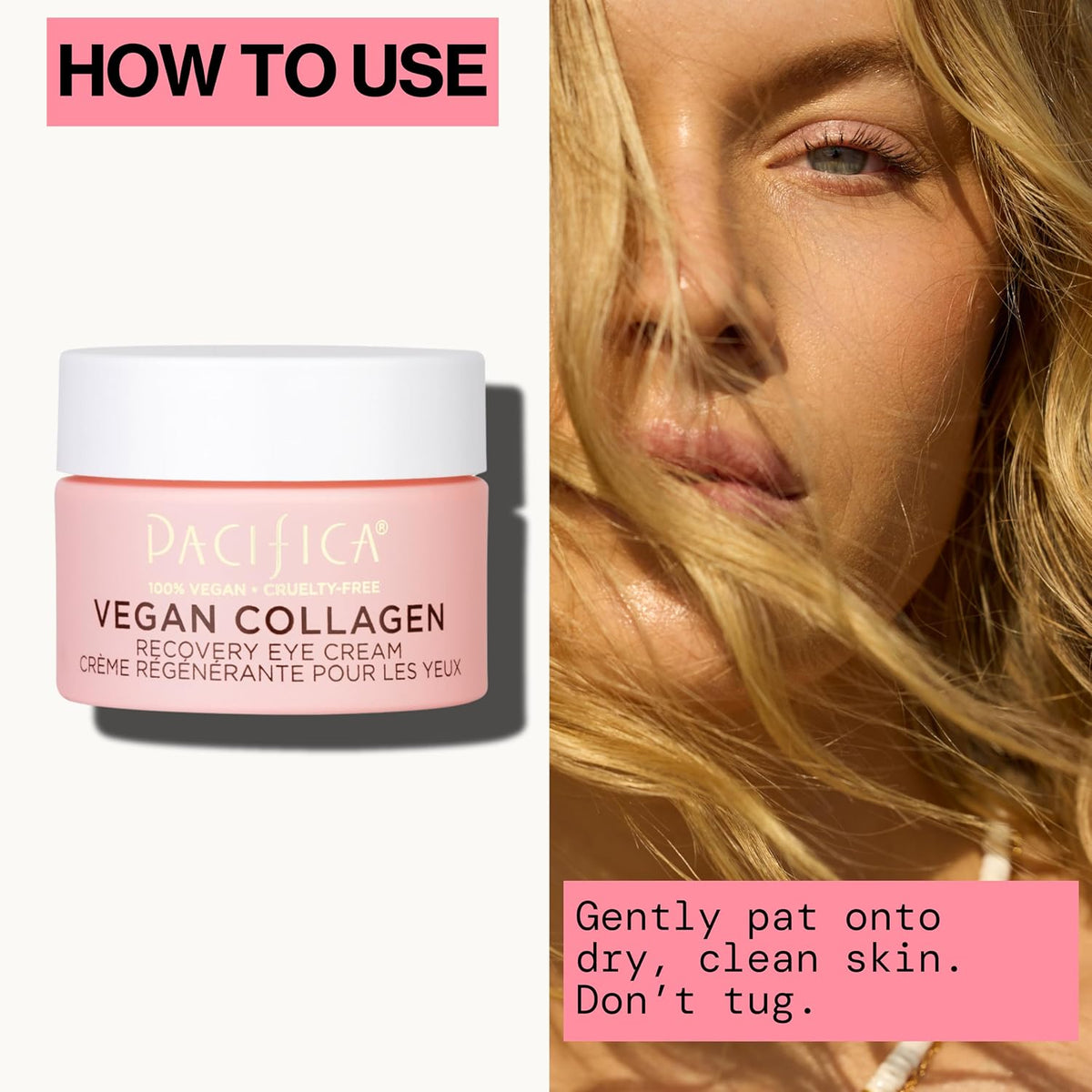 Pacifica Vegan Collagen Overnight Recovery Cream, Hydrating Face & Under Eye Night Moisturizer with Hyaluronic Acid & Caffeine, 0.5 fl oz (15 ml)
