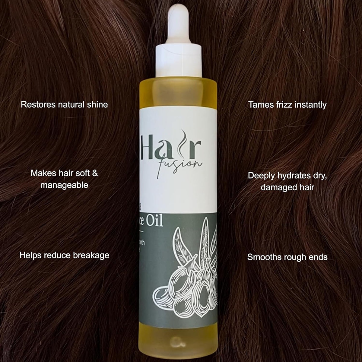 Hair Fusion 3-Pack Hair Oil Set, Batana Essence Oil, Grapefruit Hair Nourisher & Rosemary Growth Elixir, 120 ml Each (Total 360 ml)