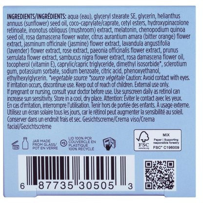 Pacifica Wake Up Beautiful Overnight Retinoid Night Cream with Melatonin & Botanical Extracts, 1.7 fl oz (50 ml)