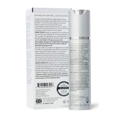 ELEMIS Dynamic Resurfacing Gel Mask 50ml | Tri-Enzyme Skin Smoothing Treatment with Acerola Cherry for Brighter, Radiant-Looking Skin