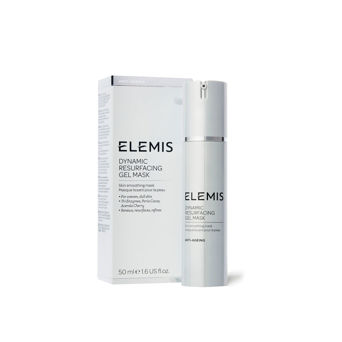 ELEMIS Dynamic Resurfacing Gel Mask 50ml | Tri-Enzyme Skin Smoothing Treatment with Acerola Cherry for Brighter, Radiant-Looking Skin