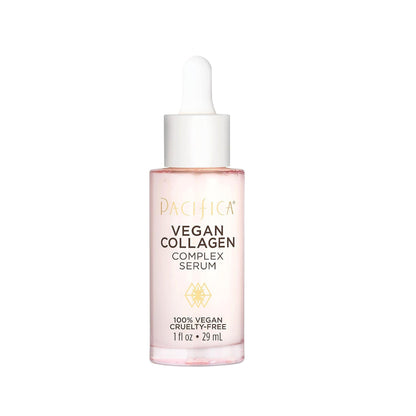 Pacifica Beauty Vegan Collagen Complex Serum, Hydrating Face Serum with Vegan Collagen & Botanical Extracts, 1 fl oz (29 ml)