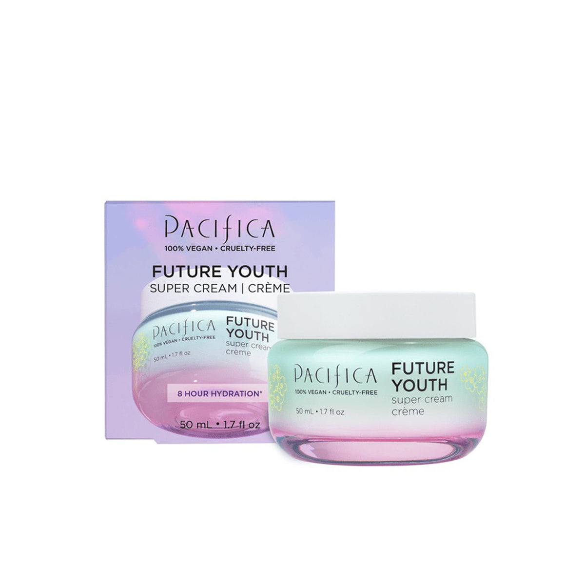 Pacifica Future Youth Super Cream Anti-Aging Face Moisturizer with Peptides & Antioxidants, 1.7 fl oz (50 ml)