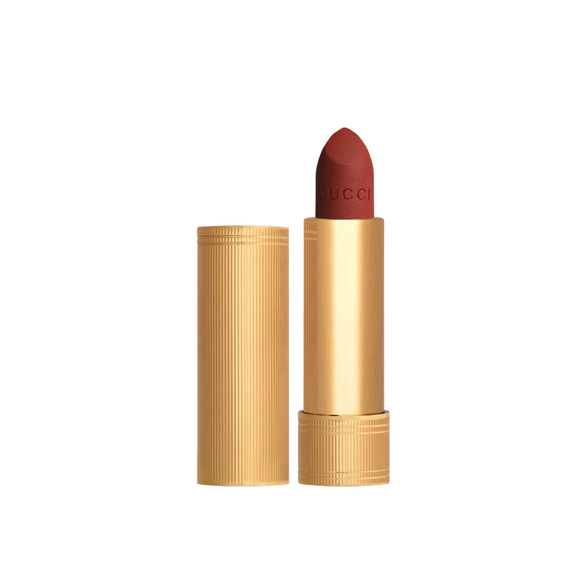 Gucci Rouge à Lèvres Mat Lipstick 505 Janet Rust, Rusty Red, 0.12 oz (3.5 g)