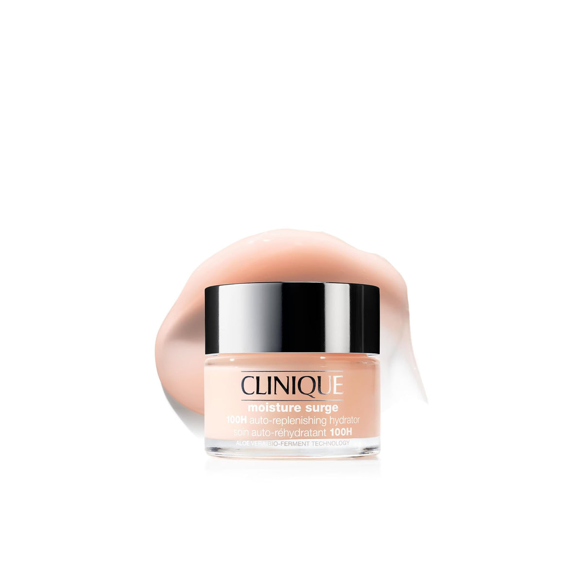 Clinique Moisture Surge 100H Auto-Replenishing Hydrator Oil-Free Face Moisturizer with Hyaluronic Acid, Aloe Bioferment and Vitamins C + E, 50ml