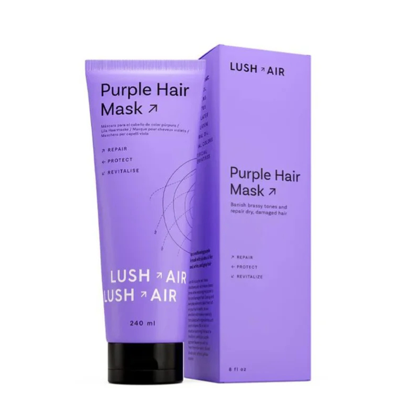 LUSH Air Purple Shampoo 300ml For Blonde Grey Bleached